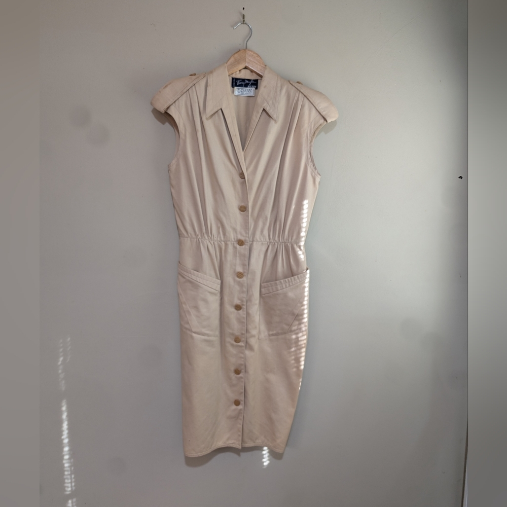 Bergdorf Goodman Vintage Khaki Dress